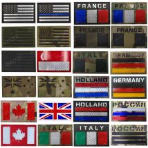 Spanien Frankreich Deutschland Italien Russland Großbritannien uns Holland Kanada Belgien Chile Singapur Patches ir Infrarot reflektierende Patch
