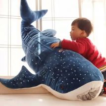 50-120 cm Große Größe Neue Stil Blue Shark Plüsch Spielzeug Große Fisch Tuch Puppe Wal Kuscheltiere kinder Geburtstag Geschenk