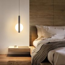 Nordic lampka nocna sypialnia lampa wisząca lampa restauracyjna designerskie kreatywne biurko nowoczesny minimalistyczny stół barowy mały żyrandol
