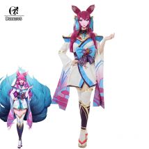 ROLECOS Spiel LOL Geist Blossom Ahri Cosplay Kostüme Sexy Kleider Geist Blossom Ahri Kostüme für