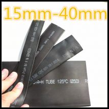 1meter 2:1 Schwarz 15mm 16mm 18mm 20mm 22mm 25mm 28mm 30mm 35mm 40mm Schrumpf Heatshrink Schläuche Rohr Draht Dropshipping