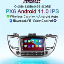 Carplay 2 Din Android 11,0 Auto-DVD-Spieler Für Hyundai Tucson IX35 2015 2016 2017 2018 Voice