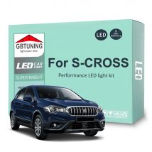 10 szt. Zestaw żarówek oświetlenie wnętrza LED do Suzuki SX4 S-CROSS 2013-2019 2020 2021 2022 2023 Canbus samochodowa lampa domowa do czytania