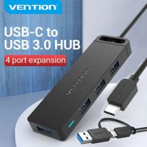 Vention USB HUB 4-Port USB 3.0 2.0 Splitter mit Micro-USB-Stromanschluss Mehrere Hochgeschwindigkeits-OTG-Adapter für Computer Laptop Telefon