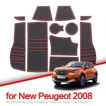 Tappetino antiscivolo per Slot per cancello per Peugeot 2008 e-2008 GT Line 2019 - 2024 portabicchieri accessori per Pad antiscivolo