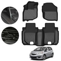 2008-2013 For Honda Fit Rubber Floor Mats Custom Fit Waterproof Anti-Slip Car Mats for 2008 2009 2010 2011 2012 2013  Accessorie