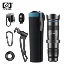APEXEL Pro HD 28X metall teleskop objektiv Telefon Kamera linse monokulare mit mini selfie stativ für iPhone 78 Xiaomi alle smartphone