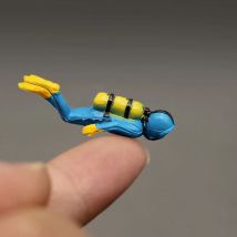 Miniatur Ozeane Szene Modell Figurine Unterwasser Welt Meer Erkunden Taucher Ozeane Dekoration Action-figuren Spielzeug