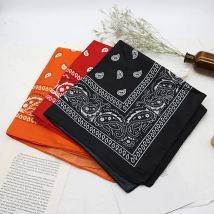 Bandana Kopftuch Unisex Hip Hop Schwarz Haarband Halstuch Sport Kopfbedeckung Handgelenkbandagen Kopf Quadratische Schals Print Taschentuch