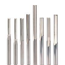 10 stücke 3,175mm 4mm 5mm 6mm zwei gerade flöte fräser router schlitz bit MDF schaftfräser für CNC Holzbearbeitung Maschine Gravur