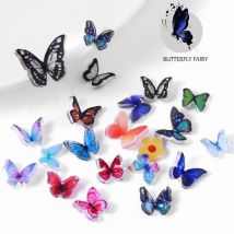 20 teile/los Mix farben die neue harz schmetterling 3D drei-dimensional schmetterling empfohlen DIY schmuck nagel zu machen schmuck.