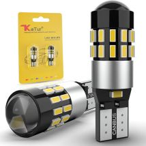 Katur 2 stücke T10 194 2825 168 W5W Led Automotivo T10 Freiheit Parkplatz Lichter CANBUS Kein Fehler Mit Objektiv 6000 K Weiß