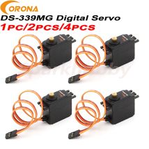 1 unidad/2 uds/4 Uds Corona DS-339MG Servo rodamiento de bolas Digital y engranaje de Metal 4,4 kg/0,15 segundos/32g para modelos de aviones RC