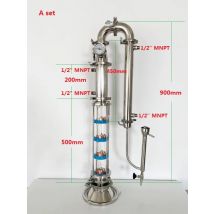 3 "76mm OD91 Flöte Distiller Mit 5 Boden Destillation Objektiv Spalte Für Homebrew, kupfer Blase Platte Sets * 5