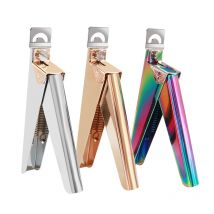 Nail Clippers for Acrylic Nails Stainless Steel Nail Cutter Trimmer for Artificial Fake False Tips Manicure Tool for Salon Home