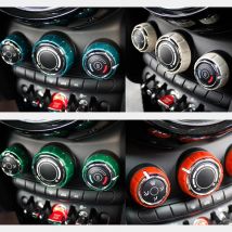 Auto Central Control Decorative Shell Air Conditioning Adjustment Knob Cover For MINI COOPER F55 F56 F57 Accessories Car Sticker