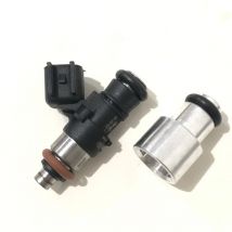 Free shipping 4pcs fuel injector extender adpator 14mm to 14mm for bosch short fuel injector to middle size with oring