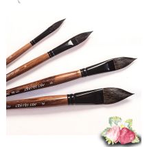 ArtSecret High Grade 777SQ Oval Wash Art Brushes Squirrel Hair Oak Wooden Handle Artist Tool Watercolor Acrylic Painting Supply