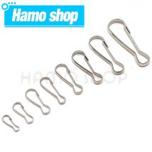 50P Metall Snap Frühling Clip Haken Schnalle Zipper Pull Für Geldbörse Zipper Pull Lanyards Paracord Schlüsselbund Schlüsselbund Zubehör
