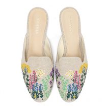 2021 Terlik Rutschen Hanf Rubber Frühling/herbst Leinwand Zapatos De Mujer Unicornio Maultiere Hausschuhe Für Haus Dearfoam Mädchen