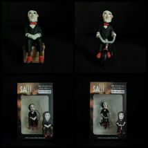 5cm Classic Horror Film Saw Billy Jigsaw Figure with Bike Box Phone Bag Key Chain Movie Model Toys Figurine Doll