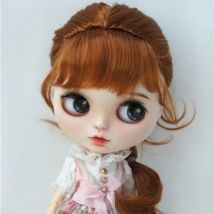 QBaby Pullip 9-10inch  10-11inch  Synthetic mohair BJD wigs   JD413  1/8 1/6 1/4 1/3 French Braids Blythes  Doll AccessorieS