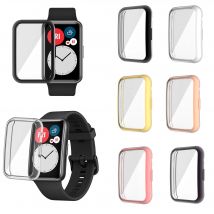 Protection Case for Huawei Watch Fit New SE Plating TPU Soft Cover Full Screen Protector Shell