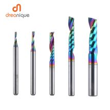 1 Stück AAAAA Einzelschneidfräser aus Hartmetall, Spiralfräser 3,175, 4, 5, 6 mm, Spiral-Aluminiumfräser, 3D-Gravur, Holzbearbeitung, Acryl, DLC