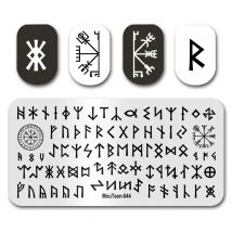 Art Nail Stamp MouTeen044 Divination Viking Letters Nail Stamping Plates Manicure Set For Nail Art Stamper