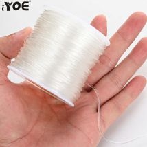 iYOE 0.5-1.5mm elastyczny sznurek przezroczysta elastyczna nić do tworzenia biżuterii Diy