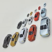 30 pezzi modello di auto in miniatura architettura veicolo ferroviario treno layout paesaggio scala HO/TT/N regali giocattolo 1:75/87/100/150/200