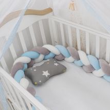 1-4 M 3 Knoten Weiche Baby Bett Stoßstange Krippe Pad Schutz Bettwäsche für Kleinkinder Baumwolle Bunte Kissen stoßstangen Für Baby Zimmer Dekor