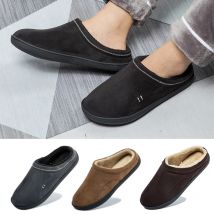 Männer Baumwolle Slipper Einfarbig Winter Hause Weiche Slipper für Mann Schlafzimmer Haus Schuhe Flache Ferse Casual Schuhe Männer Zapatilla Mujer