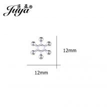 JUYA Spacers Bead 2mm Aperture Metal Tibetan Gun Black 4/6/8/10/12mm for Jewelry Making