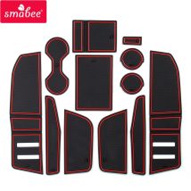 Smabee für Audi Q3 2019-2024 Auto Anti-Rutsch-Tor Slot Matte Gummi Untersetzer Getränkehalter Innenzubehör Auto Aufkleber Matten