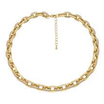 ZHUKOU 2020 NEUE CZ kristall mode frauen halsband halskette Paar halskette gold farbe halskette Frauen partei Schmuck modell: VL 55