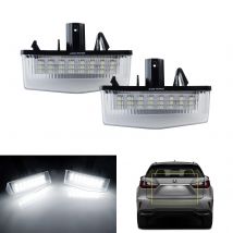 2x Canbus LED License Number Plate Light For Lexus CT200h IS300 Sportcorss Toyota C-HR Prius V Venza Matrix RAV4 Scion tC