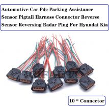 1/2/4/10 Pieces Connector of Pdc Parking Assistance Sensor Pigtail Harness Reverse Sensor Reversing Radar Plug for Hyundai Kia