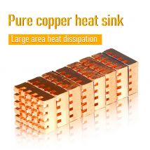 8pcs/Set A8 For PC Computer Heat Sink Graphics Pure Copper Heatsink Cooler Adhesive Back Card Memory IC Chip Radiator