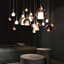 Nordic LED glas anhänger leuchten innen Beleuchtung moderne bar Schlafzimmer Wohnzimmer kunst Dekor Hängen Lampe Hause Leuchte