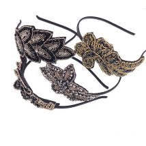 Bohemian Vintage Beads Handmade Hairband Rhinestone SeedBeads Headband customized Hair Accessories