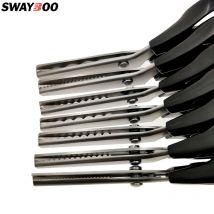 Swayboo High-Carbon-Stahlklinge, Schneiderschere, PVC-Griff, Nähen, 23,5 cm, Zickzack-Kleid, handgefertigte Stoffscheibenschere