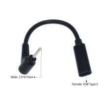 Laptop-Gleichstrom-Netzteil-Konverter für Asus EEE PC X101 X101H X101CH USB Typ C Buchse auf 2,5 x 0,7 mm Ladekabel