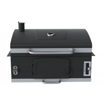 Outdoor Stainless Steel Charcoal BBQ Grill, Built-in Grill