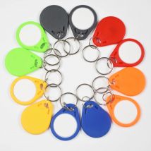 20 Teile/los 125 Khz Wiederbeschreibbare T5577 Kopie Duplizieren Keyfobs RFID Tag Schlüssel Ring Karte Proximity Token Abzeichen