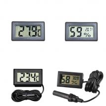 Mini LCD Digital Thermometer Hygrometer Temperatur Innen Praktischer Temperatursensor Luftfeuchtigkeitsmesser Messgerät Instrumente Kabel