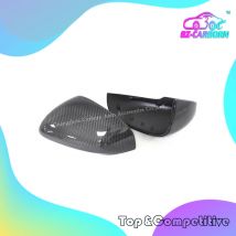 2009–2021 für Jaguar XE XEL XF XFL XK XJL I-PACE Rückspiegel-Abdeckkappen, glänzend schwarz, zum