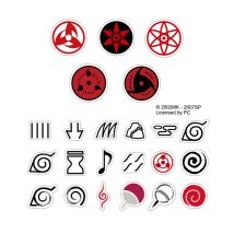 Brdwn NARUTO Uzumaki Itachi Sharingan Konoha Rain Cloud Sond Nijia Official Authorization Cosplay Stickers Paster