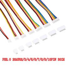 10Sets Micro Mini JST 2.0 PH Connector Male Female 2/3/4/5/6/7/8/9/10-Pin Plug With Wires Cables Socket 300MM 26AWG