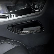 Für Jaguar F-TEMPO 2016 2017 2018 Carbon Fiber ABS Seite Getriebe Box Panel Dekoration Rahmen Trim Auto Aufkleber dekoration Styling